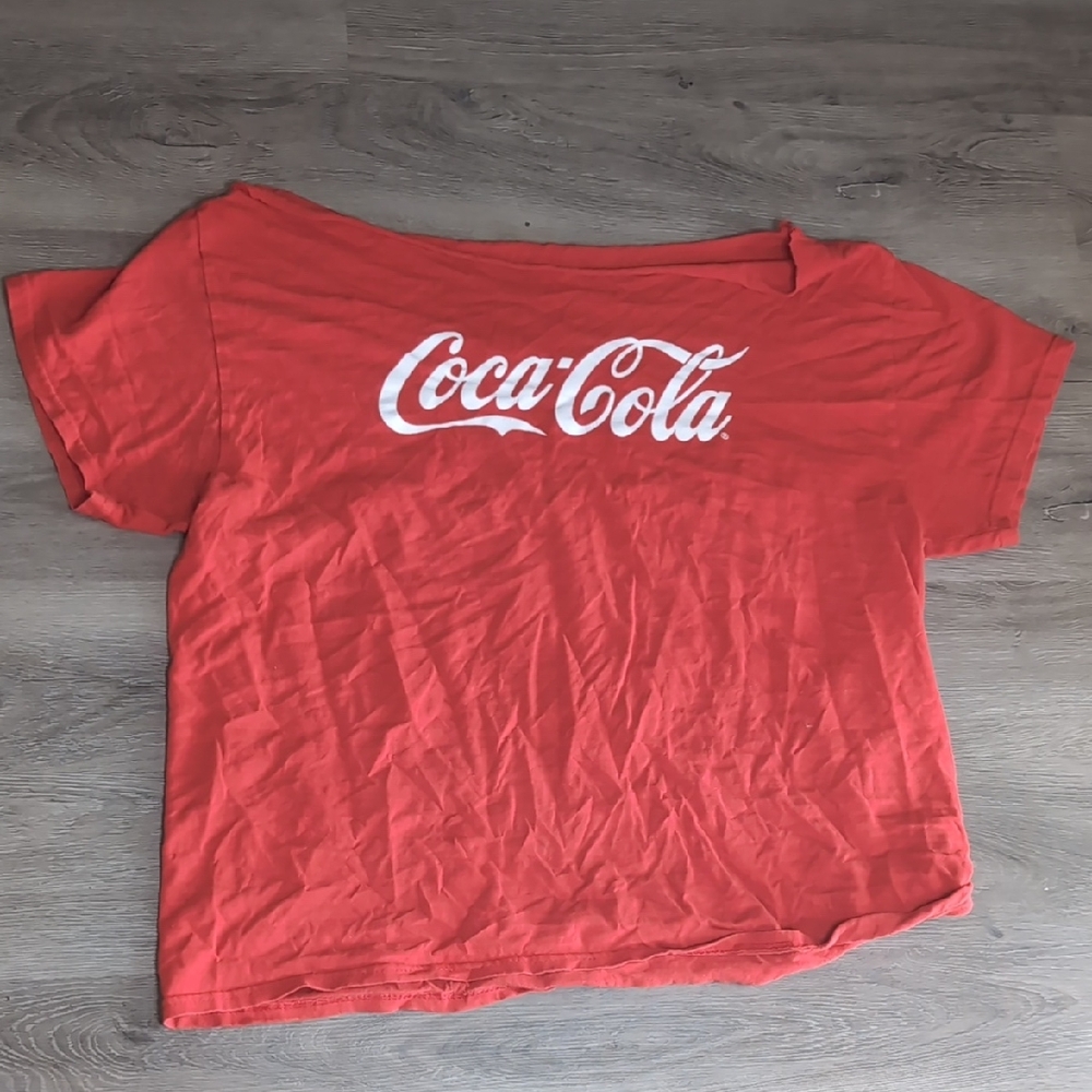 Coca-Cola Classic Off The Shoulder Red Tee